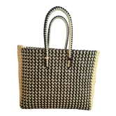 Handwoven Striped Tote Bag