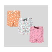 Sathiyas Baby Girl Multicolor Printed Shorts - Pack of 3 - None