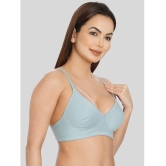 ILRASO - Blue Cotton Non Padded Women's T-Shirt Bra ( Pack of 1 ) - None