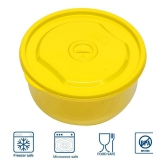 HOMETALES Polyproplene Yellow Food Container ( Set of 4 ) - Yellow