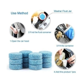 HOMETALES- Car Accessories in 50PCS/1 Set Car Wiper Detergent Effervescent Washer Windshield Glass Cleaning Tablets car accessories