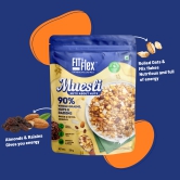 Fit & Flex Backed Muesli Breakfast Cerealfit & flex Muesli Nuts About Nuts(210g) | Zero Cholesterol | High In Protein | Pack of 2 210g