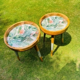 Antika 3-  Pair of  Circular tables ( Set of 2)