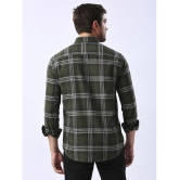 HJ HASASI Cotton Blend Regular Fit Checks Full Sleeves Men's Casual Shirt - Green ( Pack of 1 ) - None