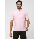 DESHBANDHU DBK - Pink Cotton Mens Regular Kurta ( Pack of 1 ) - None