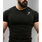 Fuaark - Black Polyester Regular Fit Mens Sports T-Shirt ( Pack of 1 ) - M