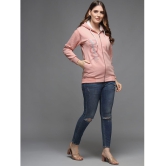 eWools.in Cotton Blend Women''s Hooded Sweatshirt ( Pink ) - None