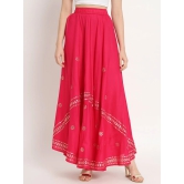 Embellished Flared Maxi Skirt