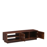 Wooden Twist Dormitorio Handmade Solid Sheesham Wood TV Unit for Living Room-Brown