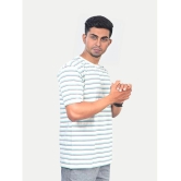 Radprix Cotton Regular Fit Striped Half Sleeves Mens T-Shirt - White ( Pack of 1 ) - None