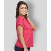 Clovia - Pink Cotton Womens Nightwear Night T-Shirt ( Pack of 1 ) - XL