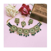 gilher Green Alloy Necklace Set ( Pack of 1 ) - Green