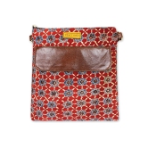 Red Flower Messenger Bag