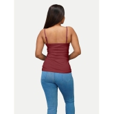 Radprix Cotton Camisoles - Maroon Single - None