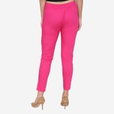 Women's Cotton Formal Trousers - Fuchsia Fuchsia 3XL