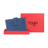 Tough - Leather Card Holder ( Pack of 1 ) - Blue