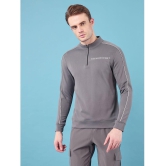 Technosport Grey Polyester Men's Running Jacket ( Pack of 1 ) - L