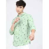 Ketch 100% Cotton Slim Fit Printed Full Sleeves Mens Casual Shirt - Green ( Pack of 1 ) - None