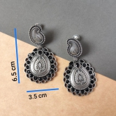 Trendy Silver Look Alike Oxidised Dangler Earrings For Women And Girl For Festive Season Diwali