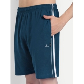 Zeffit - Blue Cotton Blend Mens Shorts ( Pack of 1 ) - None