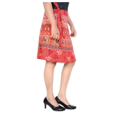 Sttoffa Cotton Wrap Skirt - Red - 38