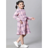 Oxolloxo Girls Checked Organic Cotton Fit & Flare Dress