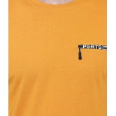 Glito - Yellow Cotton Regular Fit Mens T-Shirt ( Pack of 1 ) - None