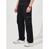 Baggy Side Zip Pocket Black Cargo-M / Black