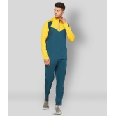 Glito - Teal Polyester Regular Fit Colorblock Mens Sports Tracksuit ( Pack of 1 ) - XXL