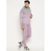 Wild West Lavender Fleece Regular Fit Colorblock Mens Sports Tracksuit ( Pack of 1 ) - None