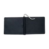 Loopa Black Leather Credit/Debit Card Card Holder For Men - Black