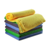 HOMETALES - Multicolor 280 GSM Drying Towel For Automobile ( Pack of 7 )