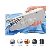 SACHIN SALES 1PC White Color Rectangle Hand-held Portable Multi-functional Electric Mini Sewing Machine