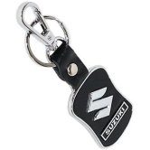 RAVARIYA GRAPHICS Suzuki Leather Metal Hook Locking Key Chain