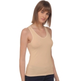 Sona 8008 Beige Racer Back for Gym Workout, Exercise, Yoga Camisole-XXL / Beige / Cotton