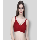 Elina - Maroon Cotton Non - Padded Womens Everyday Bra ( Pack of 1 ) - None