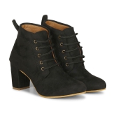 Ishransh - Black Women''s Mid Calf Length Boots - None