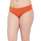 Clovia Orange Cotton Solid Womens Thongs ( Pack of 1 ) - None