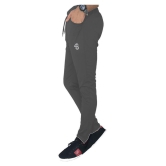 Forbro Grey Polyester Lycra Trackpants Single - M