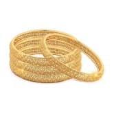 VIVASTRI Gold Bangle Set ( Pack of 1 ) - None