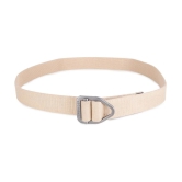 Zacharias - Cream Canvas Mens Casual Belt ( Pack of 1 ) - None