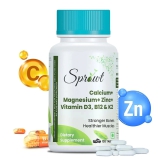 Sprowt calcium Magnesium Zinc Vitamin D3, B12 & K- 120 Vegetarian Tablets