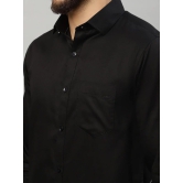 Rodamo  Men Black Slim Fit Casual Shirt