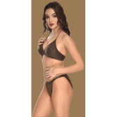 Madam - Brown panty Cotton Printed Womens Bikini ( Pack of 1 ) - None