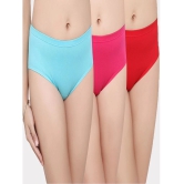 IN CARE LINGERIE Pack of 3 Blended Solid Womens Hipster ( Multicolor ) - None