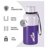 Milton Ancy 500 Thermosteel Water Bottle, 520 ml, Violet | 24 Hours Hot and Cold | Easy to Carry | Rust Proof | Tea | Coffee | Office| Gym | Home | Kitchen | Hiking | Trekking | Travel Bottl