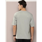 Dillinger Cotton Oversized Fit Printed Half Sleeves Mens T-Shirt - Grey ( Pack of 1 ) - None