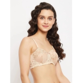 Clovia Pack of 1 Lace Heavily Padded Womens Balconette Bra ( Beige ) - None