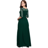 Sheetal associates - Green Crepe Women's Fit & Flare Dress ( Pack of 1 ) - None