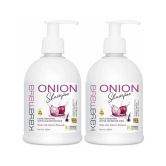 Onion Shampoo with Vitamin E, Natural Extracts & Herbs - Pack of 2